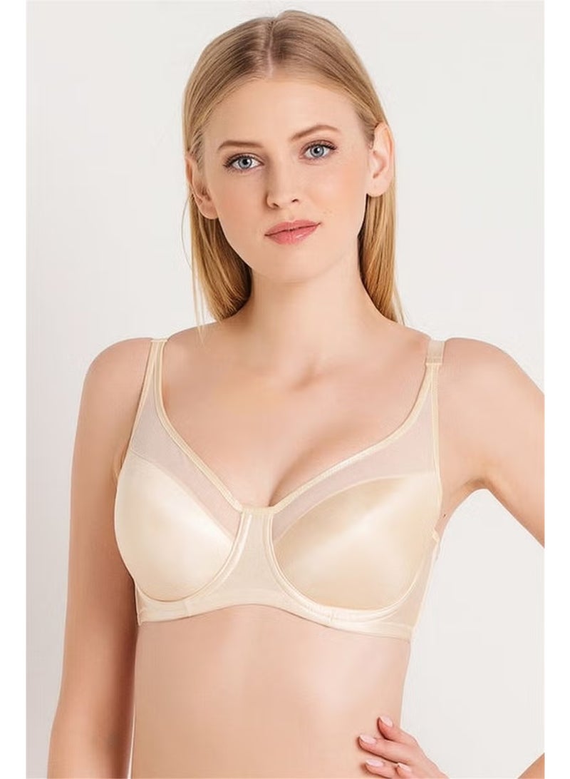 Magic Form 1783 Women's Tension Plain Fabric Plus Size Gathering Hollow Bra - Image 1